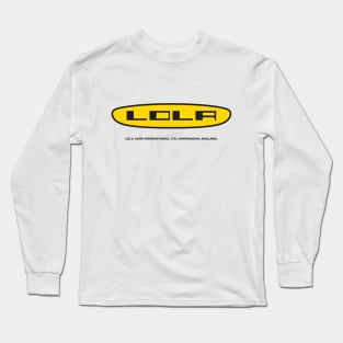 Lola Racing cars 1960's logo - with original factory address Long Sleeve T-Shirt